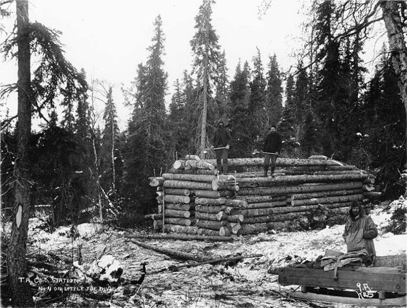 building a log cabin